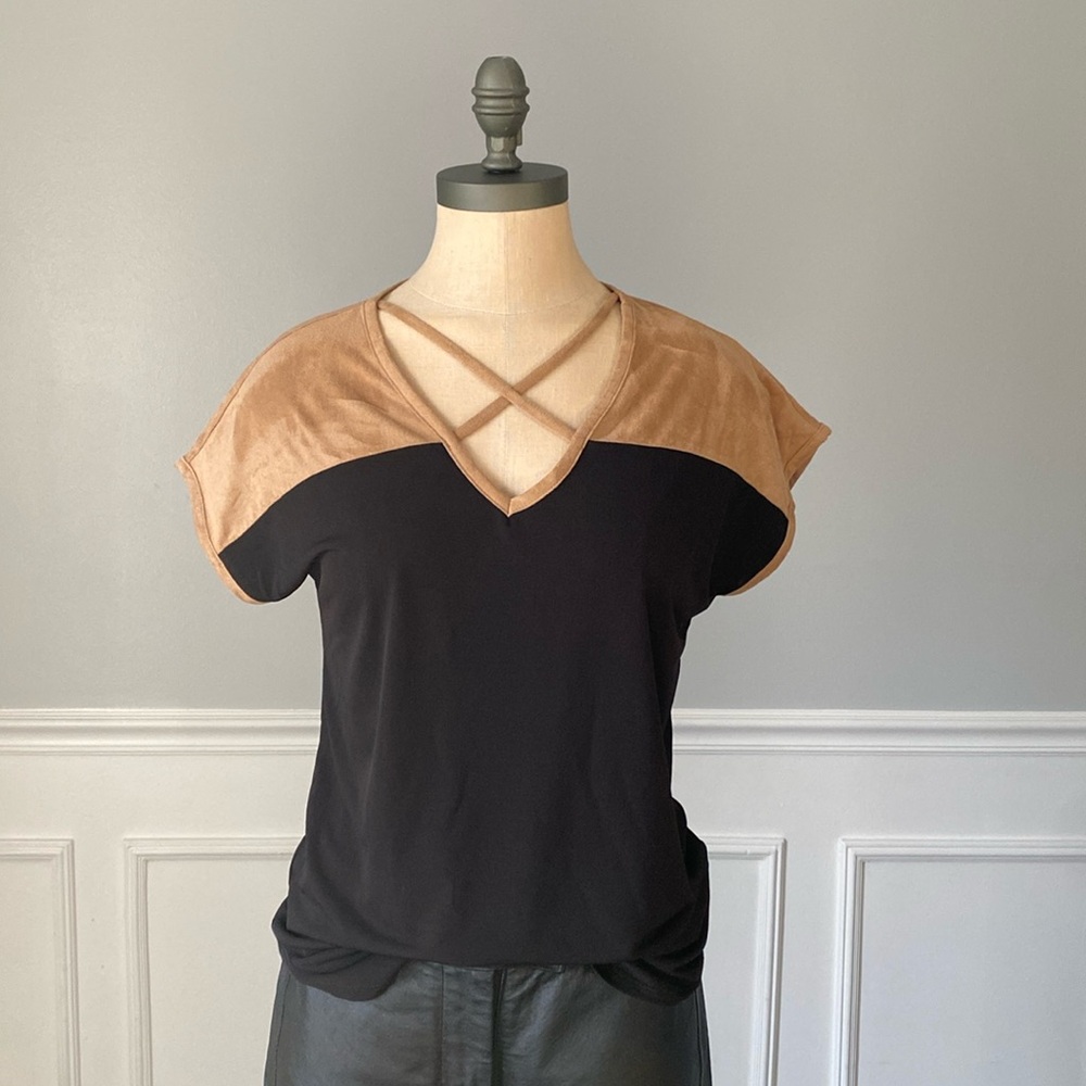 Adele & May Faux Suede Top